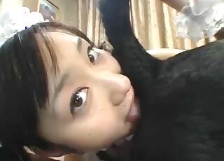 Pigtailed Asian hottie likes hardcore sex